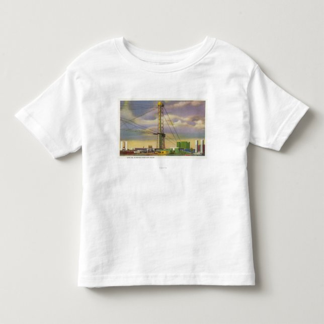 Camiseta De Bebé Vista de las ciencias sociales y del paseo del (Anverso)