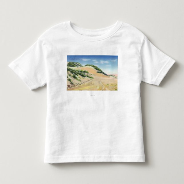 Camiseta De Bebé Vista de las dunas de arena de Cape Cod (Anverso)