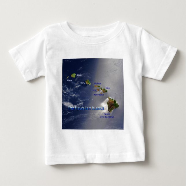 Camiseta De Bebé Vista de las Islas Hawái (Anverso)