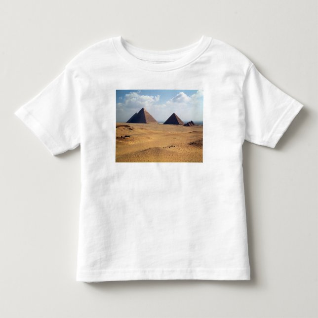 Camiseta De Bebé Vista de las pirámides de Cheops (Anverso)