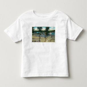 Camiseta De Bebé Vista de las piscinas de la playa de Jantzen