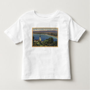 Camiseta De Bebé Vista de las playas de Redondo y de Hermosa,