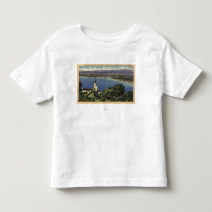 Camiseta De Bebé Vista de las playas de Redondo y de Hermosa