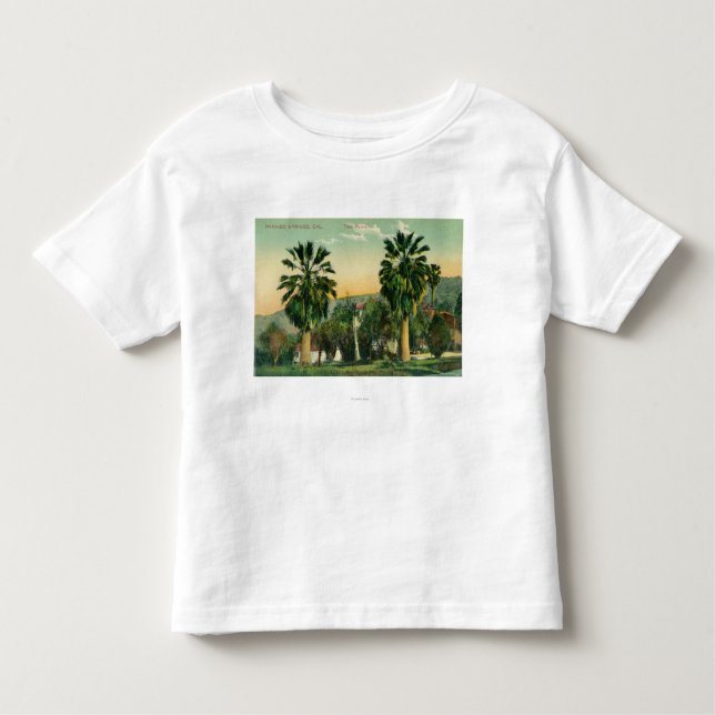 Camiseta De Bebé Vista de las primaveras gemelas de PalmsParaiso, (Anverso)