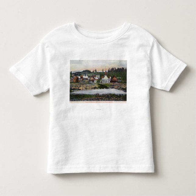 Camiseta De Bebé Vista de las primaveras y de la ciudad (Anverso)