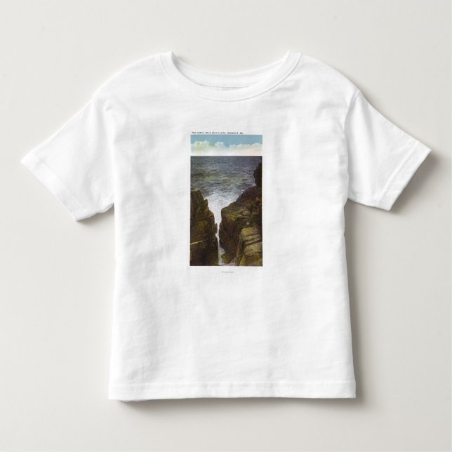 Camiseta De Bebé Vista de los acantilados de la cabeza calva, la (Anverso)