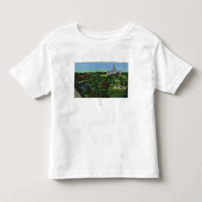Camiseta De Bebé Vista de los argumentos del capitolio del estado, (Anverso)