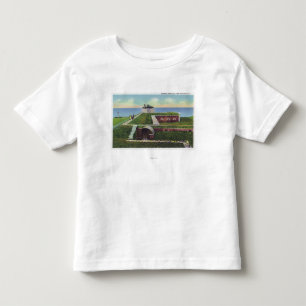 Camiseta De Bebé Vista de los cuartos del oficial en castillo