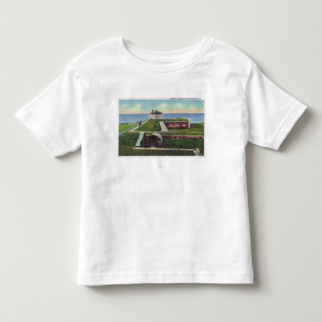 Camiseta De Bebé Vista de los cuartos del oficial en castillo (Anverso)