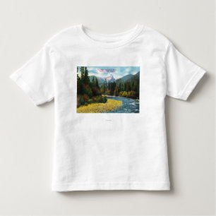 Camiseta De Bebé Vista de los leones y del río de Capilano