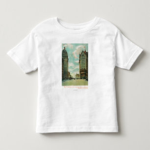 Camiseta De Bebé Vista de los rascacielos que sobrevivieron 1906