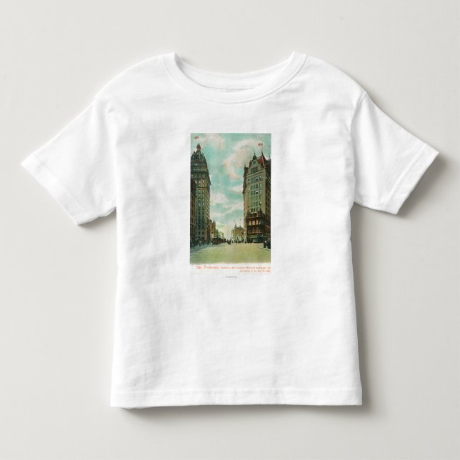 Camiseta De Bebé Vista de los rascacielos que sobrevivieron 1906 (Anverso)
