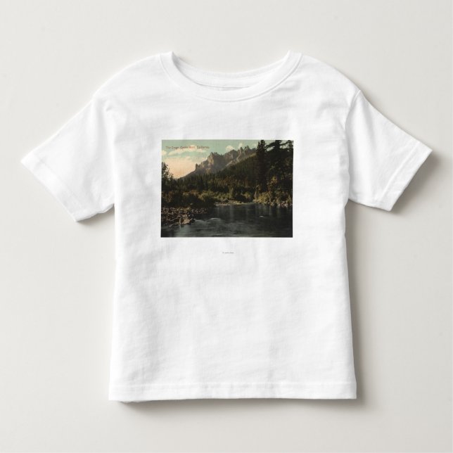 Camiseta De Bebé Vista de los riscos, Castle Rock (Anverso)