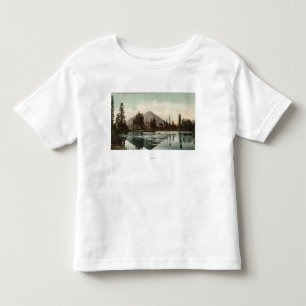 Camiseta De Bebé Vista de motas negras a lo largo de la ruta de