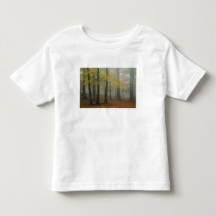 Camiseta De Bebé Vista de otoño de un bosque brumoso, Grandfather 3