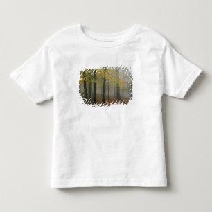 Camiseta De Bebé Vista de otoño de un bosque brumoso, Grandfather 3