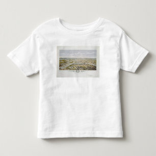 Camiseta De Bebé Vista de París desde Bois de Boulogne
