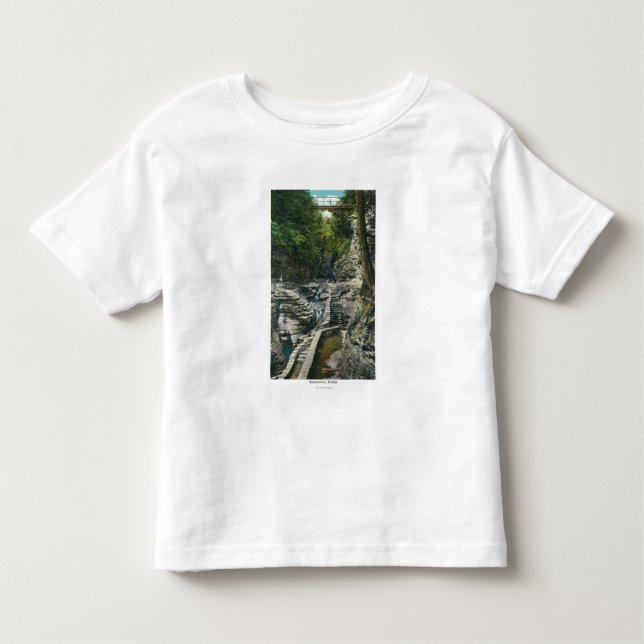 Camiseta De Bebé Vista de puente colgante (Anverso)
