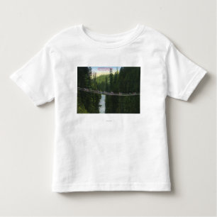 Camiseta De Bebé Vista de puente colgante de Capilano