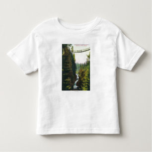 Camiseta De Bebé Vista de puente colgante del barranco de Lynn