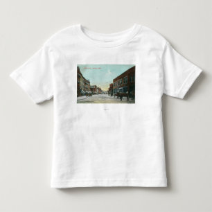 Camiseta De Bebé Vista de StreetLewiston principal, identificación