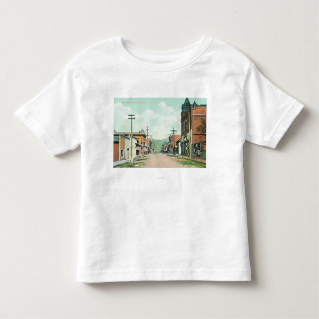 Camiseta De Bebé Vista de StreetRoseburg principal, O (Anverso)
