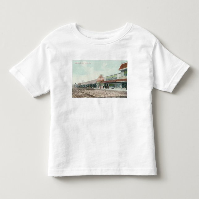 Camiseta De Bebé Vista de StreetTurlock principal del oeste, CA (Anverso)