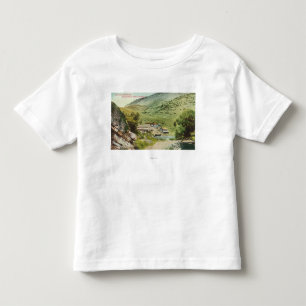 Camiseta De Bebé Vista de Sulphur Springs caliente en el camino de