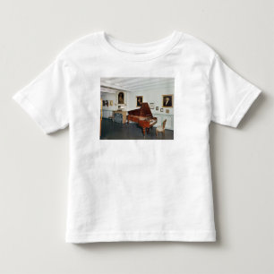 Camiseta De Bebé Vista de un cuarto con un piano de cola