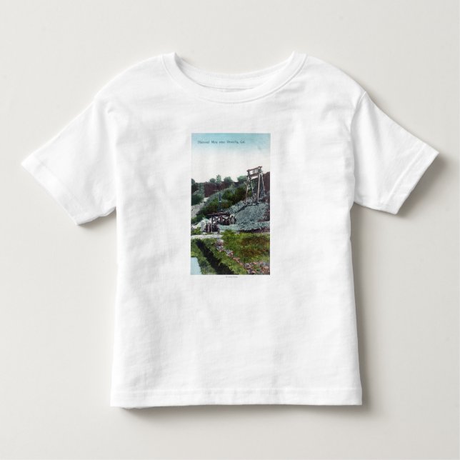 Camiseta De Bebé Vista de un diamante MineOroville, CA (Anverso)