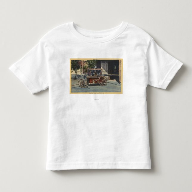 Camiseta De Bebé Vista de un motor de "Papeete viejo" (Anverso)