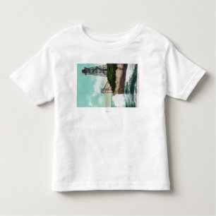 Camiseta De Bebé Vista de una onda MotorSanta Cruz, CA