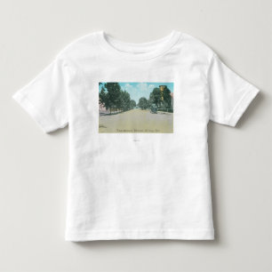 Camiseta De Bebé Vista de una residencia StreetGilroy, CA