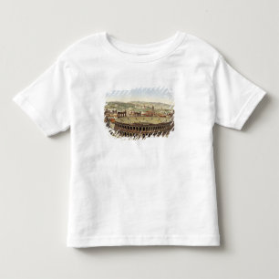 Camiseta De Bebé Vista del Amphitheatre romano, Verona, b grabado