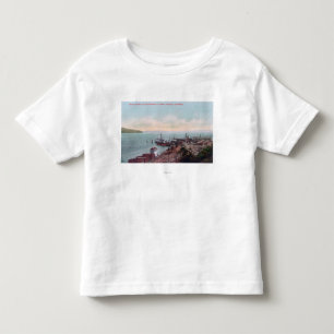 Camiseta De Bebé Vista del aterrizaje del transbordador y del norte