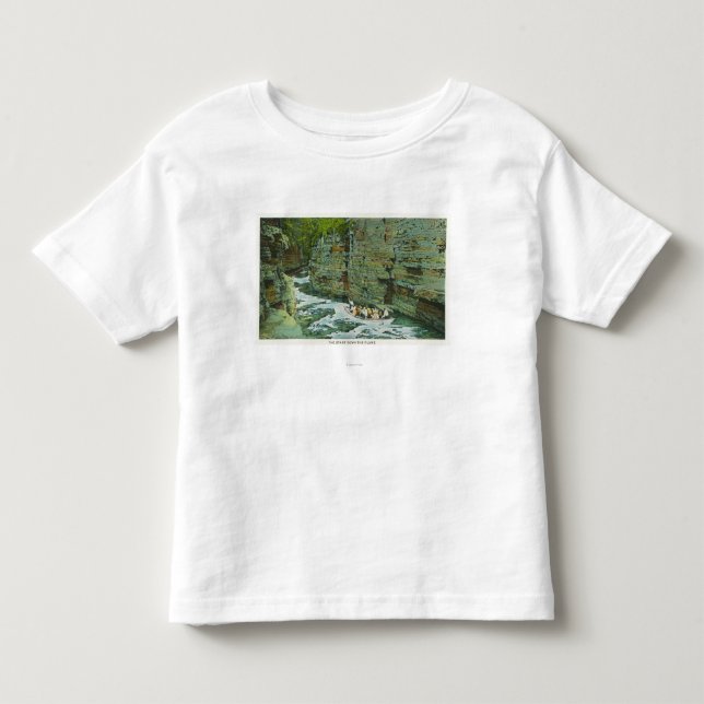 Camiseta De Bebé Vista del barco que comienza abajo del saetín (Anverso)