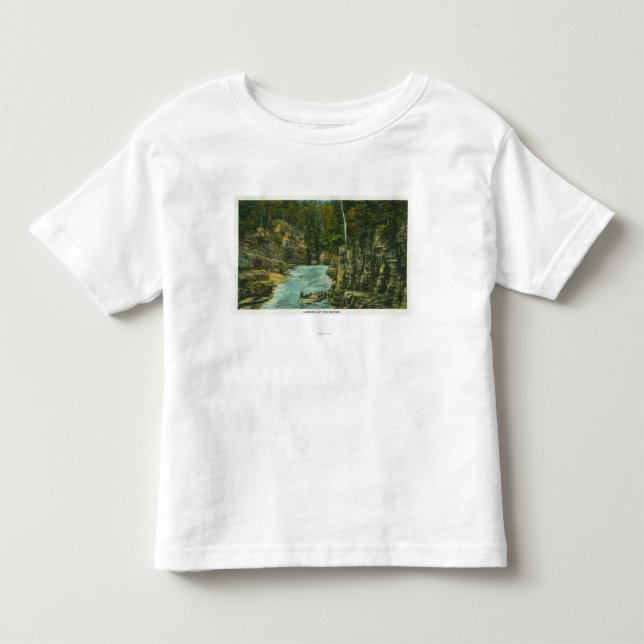 Camiseta De Bebé Vista del barco que mira para arriba los Rapids (Anverso)