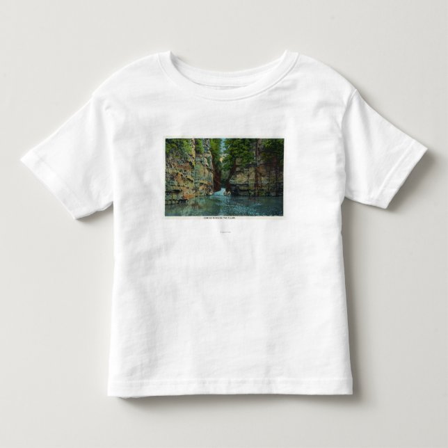 Camiseta De Bebé Vista del barco que viene a través del saetín (Anverso)