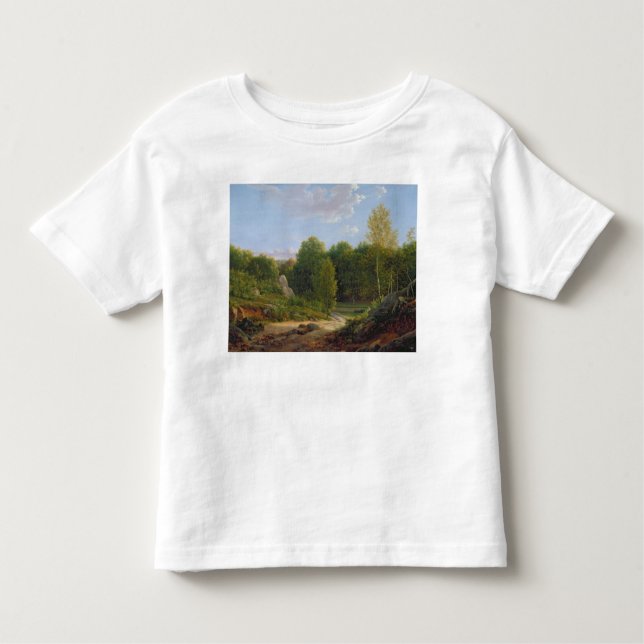 Camiseta De Bebé Vista del bosque de Fontainebleau, 1829 (Anverso)