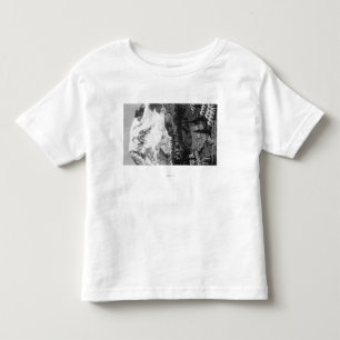 Camiseta De Bebé Vista del campo del paraíso y del Mt más lluvios