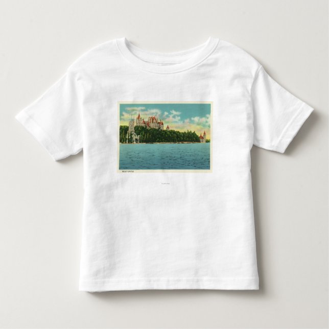Camiseta De Bebé Vista del castillo de Boldt (Anverso)