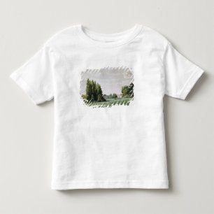Camiseta De Bebé Vista del castillo francés cerca del puente de