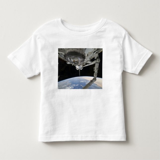 Camiseta De Bebé Vista del descubrimiento del transbordador espacia (Anverso)