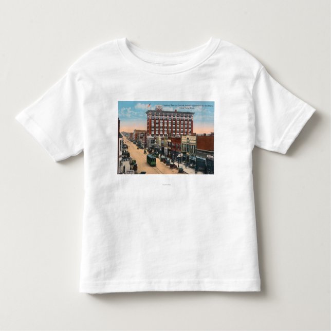 Camiseta De Bebé Vista del este de las caídas centrales de (Anverso)