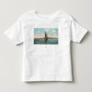 Camiseta De Bebé Vista del faro de la isla del favor de York