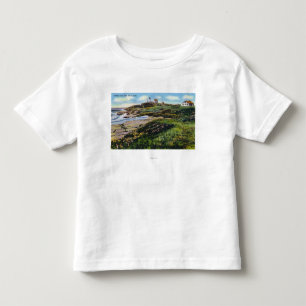 Camiseta De Bebé Vista del faro de la protuberancia pequeña de la