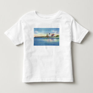 Camiseta De Bebé Vista del faro largo del punto