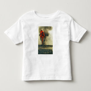 Camiseta De Bebé Vista del Gusher crudo pacífico FireFellows, CA