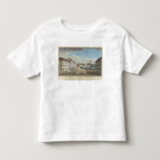 Camiseta De Bebé Vista del Hackescher Markt (Anverso)