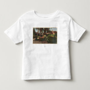 Camiseta De Bebé Vista del jardín delantero de la misión